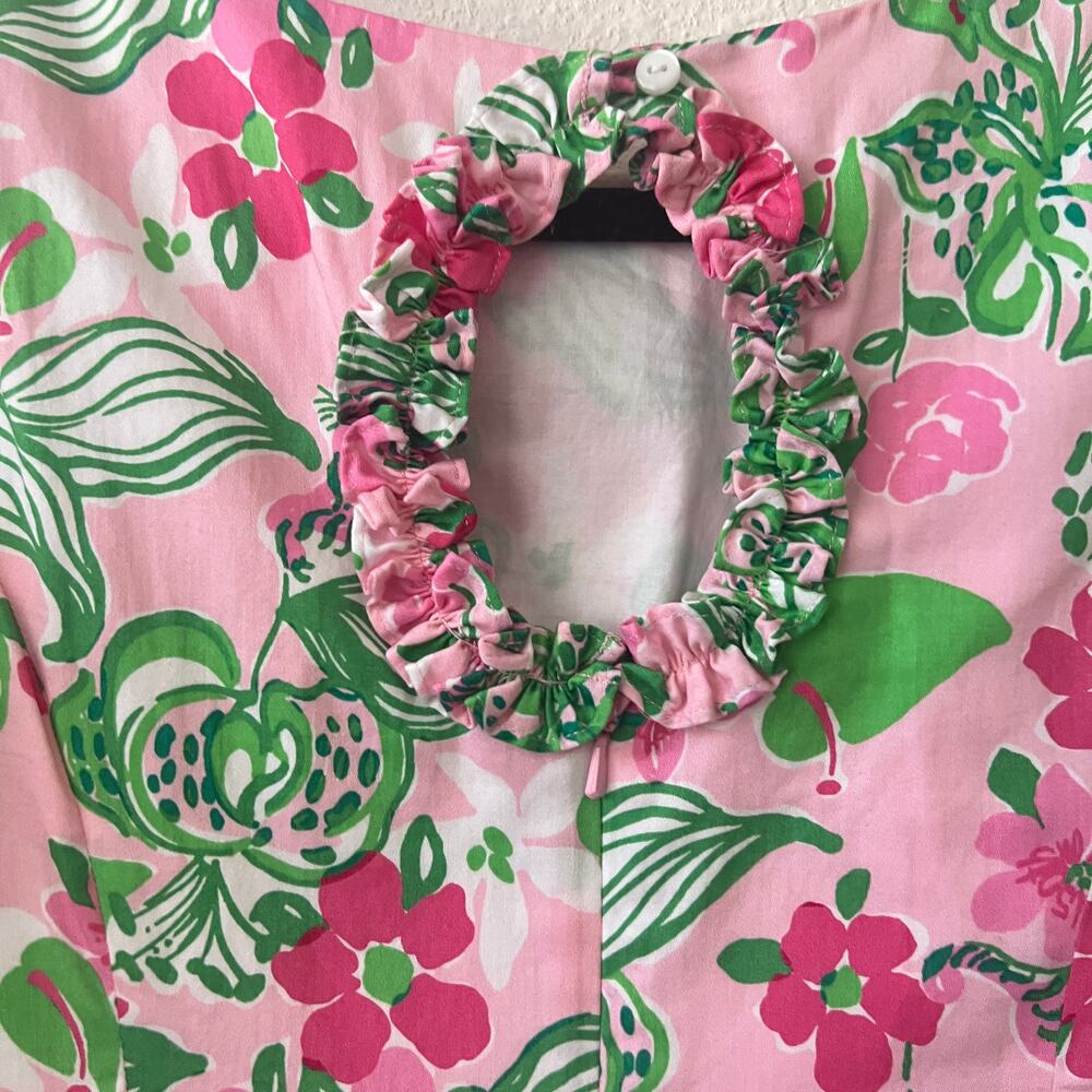 Lilly Pulitzer Jubilee Tiger Lily Floral Shift Mini Dress Size 0 - Picture 6 of 14